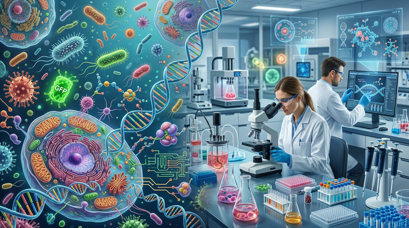 riset mikroba, teknologi bakteri, bioteknologi kesehatan, inovasi laboratorium, sains mikroorganisme